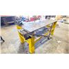Image 3 : 1" METAL TOP WELDERS TABLE WITH MOUNTED MECHANICS VICE