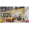 Image 2 : 1 TON INDUSTRIAL A" FRAME OVERHEAD CRANE WITH GIS 1/2 TON ELECTRIC HOIST APPROX 20'L X 8'W X 14'H