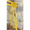 Image 3 : 1 TON INDUSTRIAL A" FRAME OVERHEAD CRANE WITH GIS 1/2 TON ELECTRIC HOIST APPROX 20'L X 8'W X 14'H