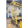 Image 4 : 1 TON INDUSTRIAL A" FRAME OVERHEAD CRANE WITH GIS 1/2 TON ELECTRIC HOIST APPROX 20'L X 8'W X 14'H