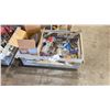 Image 2 : METAL BIN OF ASSORTED TOLLS & HARDWARE