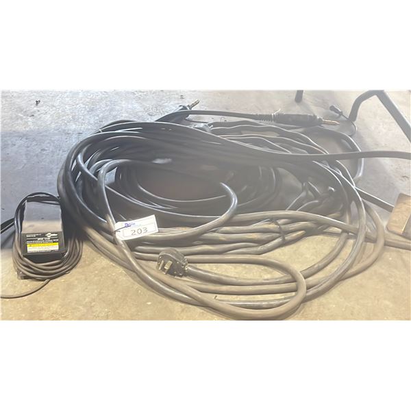 MILLER ELECTRIC WELDING MACHINE PEDAL & ASSORTED WELDING LINES