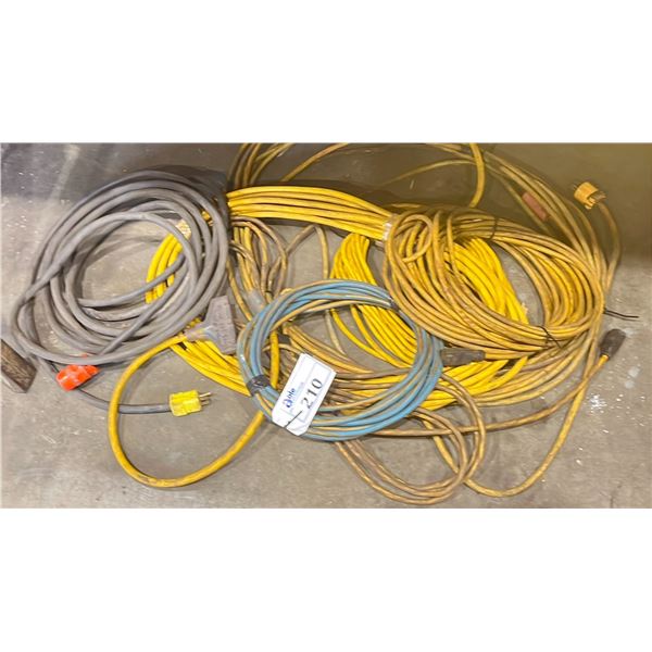 ASSORTED EXTENSION CORDS