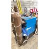 Image 5 : MILLER SYNCROWAVE 350 LX TIG WELDER ON MOBILE CART WITH 2 ARGON GAS CYLINDERS