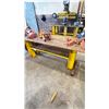 Image 2 : 1/2" THICK METAL TOP MACHINE SHOP WORK TABLE *CONTENTS NOT INCLUDED*