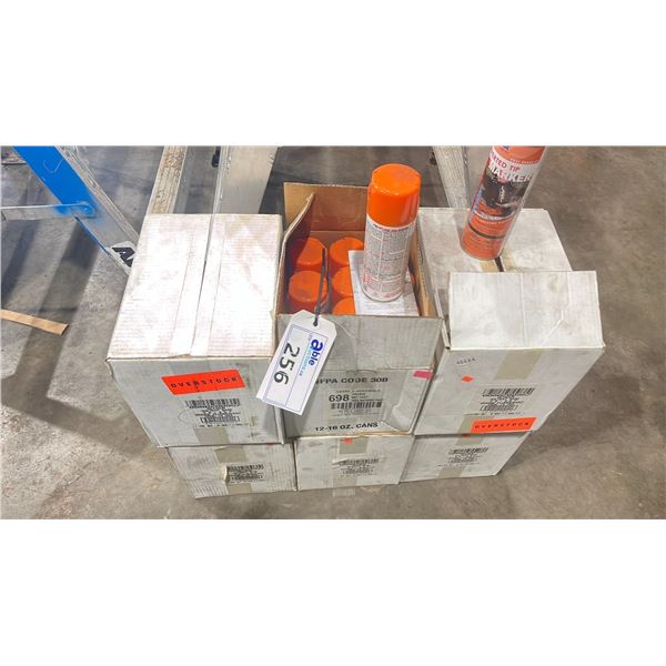 6 BOXES 12 CANS PER BOX OF MARKING SPRAY PAINT