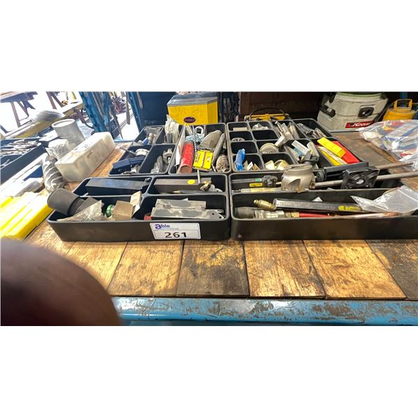 LARGE LOT OF MILLING BITS, CUTTERS, TAPS & MORE