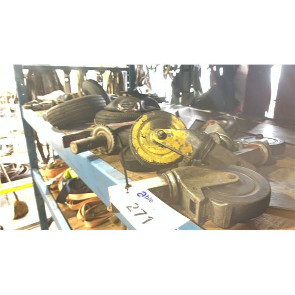 SHELF OF CASTORS & WHEELS