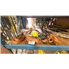 Image 2 : SHELF OF ASSORTED LIFTING SLINGS & RATCHET TIE DOWNS