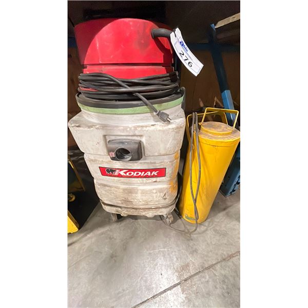 KODIAK POWER EQUIPMENT WET/DRY SHOP VAC & YELLOW WELDING ROD HOLDER