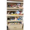Image 1 : 5 DRAWER METAL CABINET WITH ASSORTED WELDING/DRILLING AND MACHINING FITTINGS/HARDWARE