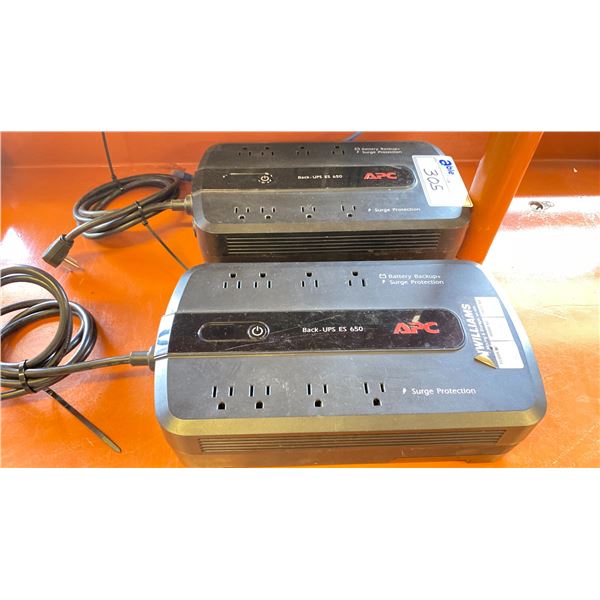 GROUP OF 3 APC BATTERY BACK-UPS MODEL ES 650