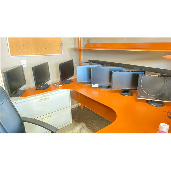 GROUP OF 7 ASSORTED COMPUTER MONITORS - DELL, LG. SAMSUNG AND ACER (23"/21" AND 18")
