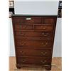 Image 1 : * Vintage Style 11 Drawer Tallboy w/Tempered Glass - 35" x 19" x 50"Tall - CANNOT SHIP