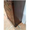 Image 6 : * Vintage Style 11 Drawer Tallboy w/Tempered Glass - 35" x 19" x 50"Tall - CANNOT SHIP