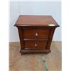 Image 1 : * Two Drawer End Table - 26" x 18" x 28.5" - CANNOT SHIP