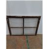 Image 4 : * Antique Four Panel Window - 35.5" x 27" - CANNOT SHIP