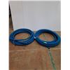 Image 1 : **(2) Blue Rubber Lined Water Hose Rolls - Approx 60Ft Length Each Roll - CANNOT SHIP