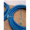 Image 2 : **(2) Blue Rubber Lined Water Hose Rolls - Approx 60Ft Length Each Roll - CANNOT SHIP