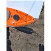 Image 3 : ** Orange Pelican Kayak w/Paddle - 180lbs Max Weight Capacity -7.5ft x 2.5ft - CANNOT SHIP