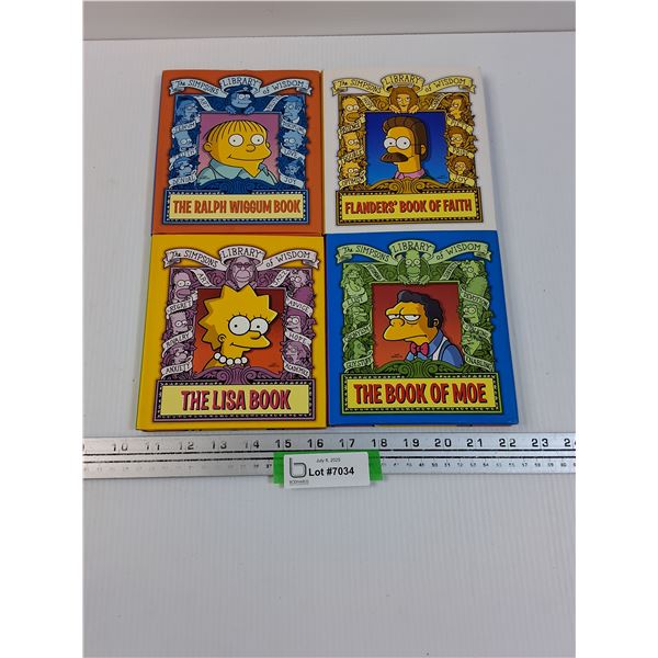 Simpsons Library of Wisdom Hardcover Book Collection: Ralph, Lisa, Moe, Flander's