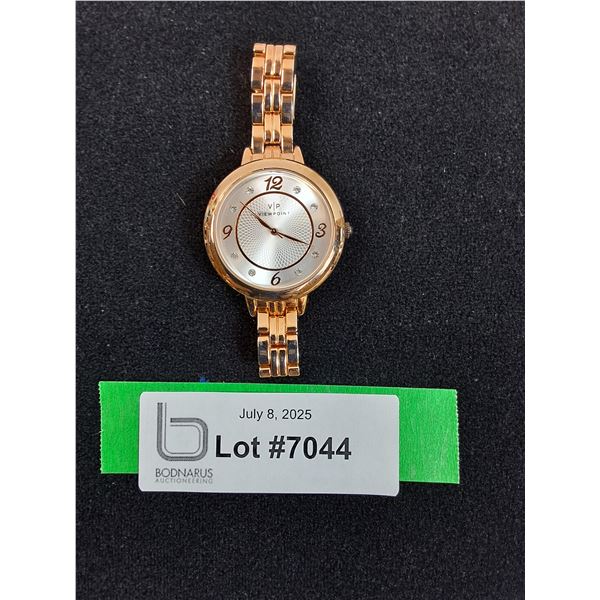 Viewpoint (VP) Rose Gold Tone Quartz Watch - Working