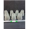 Image 1 : (7) Frosted Glass Lamp/Light Fixture Shades - 5" x 4"