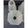 Image 4 : (7) Frosted Glass Lamp/Light Fixture Shades - 5" x 4"