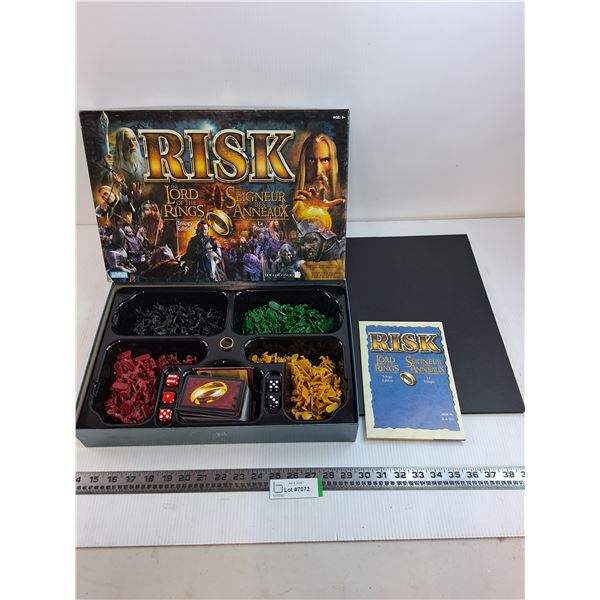Risk Board Game "Lord of the Rings" Edition - Appears Complete