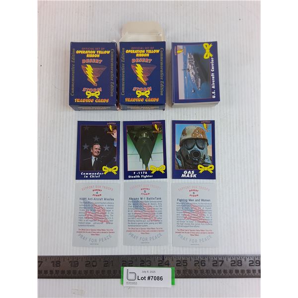 (2) Packs of "Operation Yellow Ribbon Desert Storm" Collector Cards