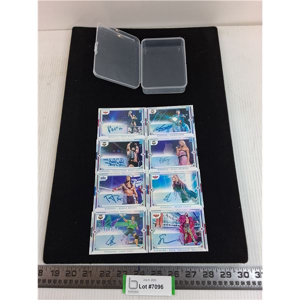 (8) Panini "National Treasures" Ring Side Collector Cards- Authenticity Not Guaranteed