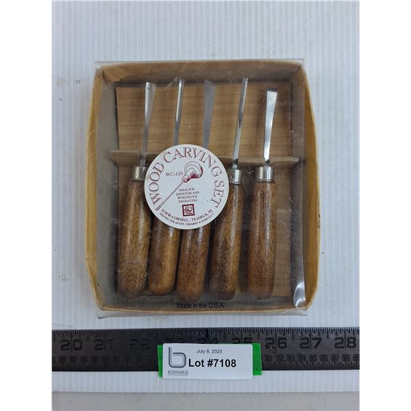 Vintage Wood Carving Set