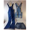 Image 2 : Women's Denim Lot- MNG Overalls; XXS, Foxy Jeans Skirt; 7, Aqua Overall Skirt;S