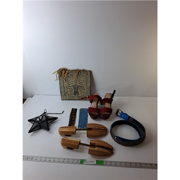 Studded Belt, Shoe Stretcher, Tealight Holder, Misc.