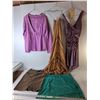 Image 1 : (2) Dresses- S & XS, (2) Skirts- 1 & M, Shirt-S