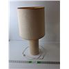 Image 1 : Ceramic Trilight Lamp with Fabric Shade- Working 23" Tall  -  PICK UP