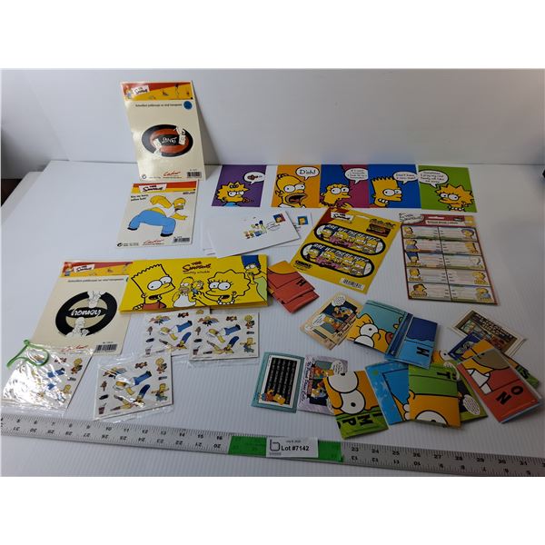 The Simpsons Lot- Stickers, Puzzle, Monthly Schedule