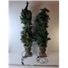 Image 1 : (2) Artificial Lighted Trees, Working 43" Tall  -  PICK UP