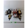 Image 1 : (5) Plastic & Die Cast Toy Vehicles & (2) Trailers Up to 12" Long