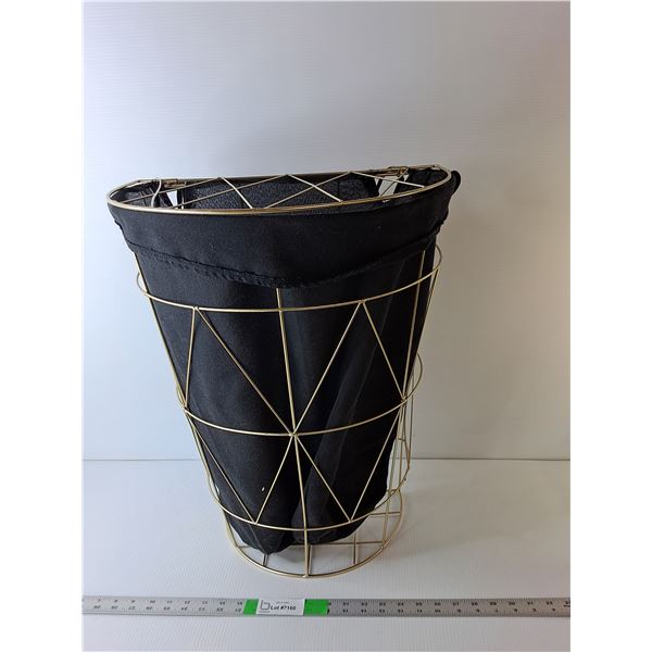 Metal Laundry Basket with Fabric Liner 22.5" Tall