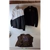 Image 1 : Milwaukee Sweater- M (Stuck Zipper), Mansilifei Sweater-3XL & Volleyball Shirt- M