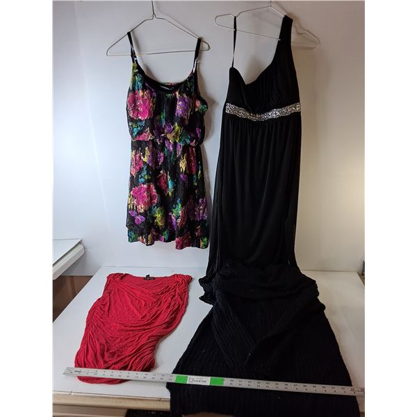 Women's Clothing Lot- (2) Dresses, Sweater & Tanktop- L/ Long Dress-XL