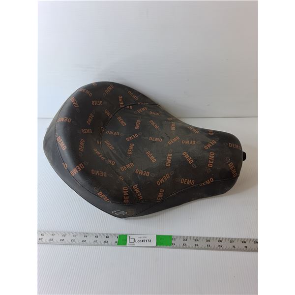 Demo Harley Davidson Motorcycle Seat, Approx. 22" Long