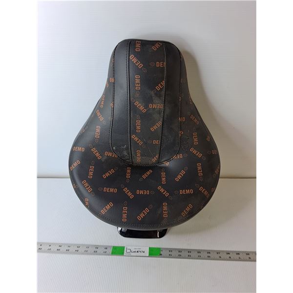 Demo Harley Davidson Motorcycle Seat, Approx. 22" Long
