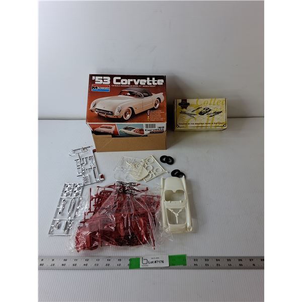 1953 Corvette 1:24 Model Kit & Matchbox Collectibles Empty Box