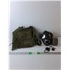 Image 1 : Rubber Gas Mask-L & Military Bag