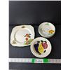 Image 1 : Porcelain Dish Lot- (8) Dessert Plates, Bread Plate, Bowl