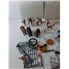 Image 2 : Plastic Toy Farm Lot- Die Cast Tractor, Animals, Fencing, Misc.
