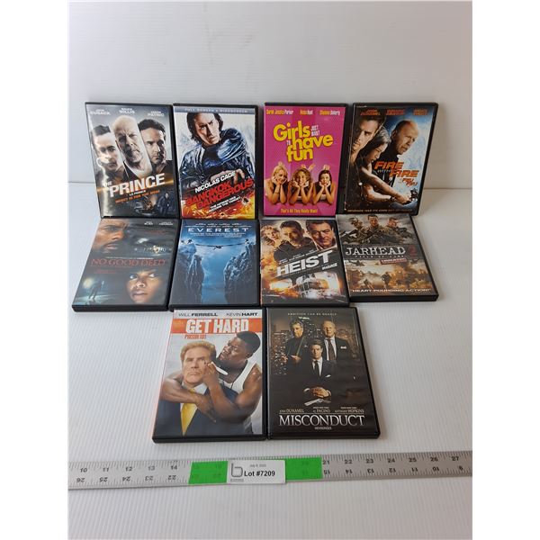 (10) DVDs- Everest, Jarhead 2, Misconduct, Misc.