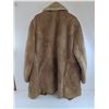 Image 2 : * Men's Suede 3/4 Length Winter Coat - Size Large/XL Approx